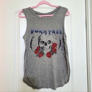 Vintage boho punk tank top